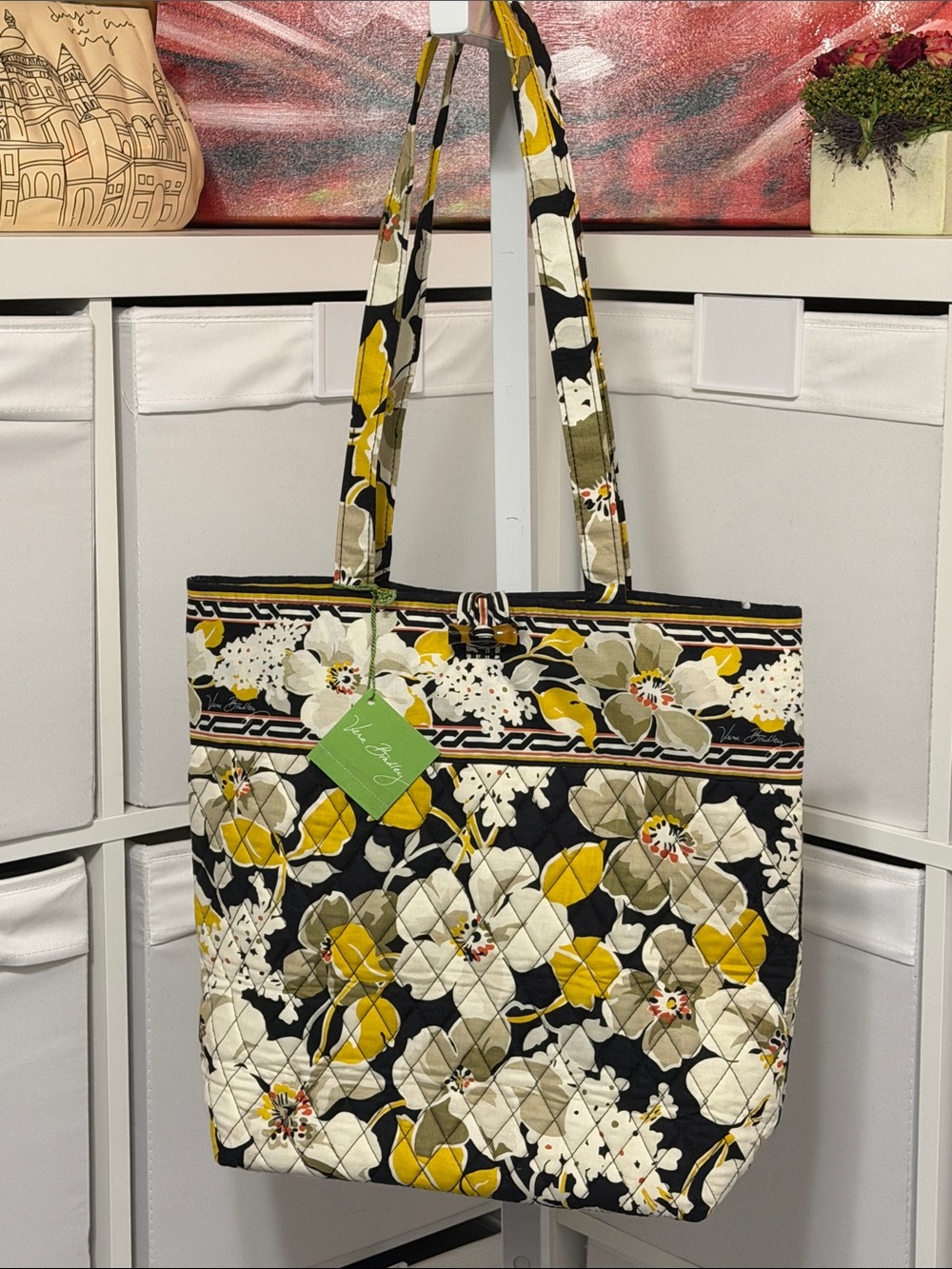 Vera Bradley Dogwood Quilted Floral Tote
